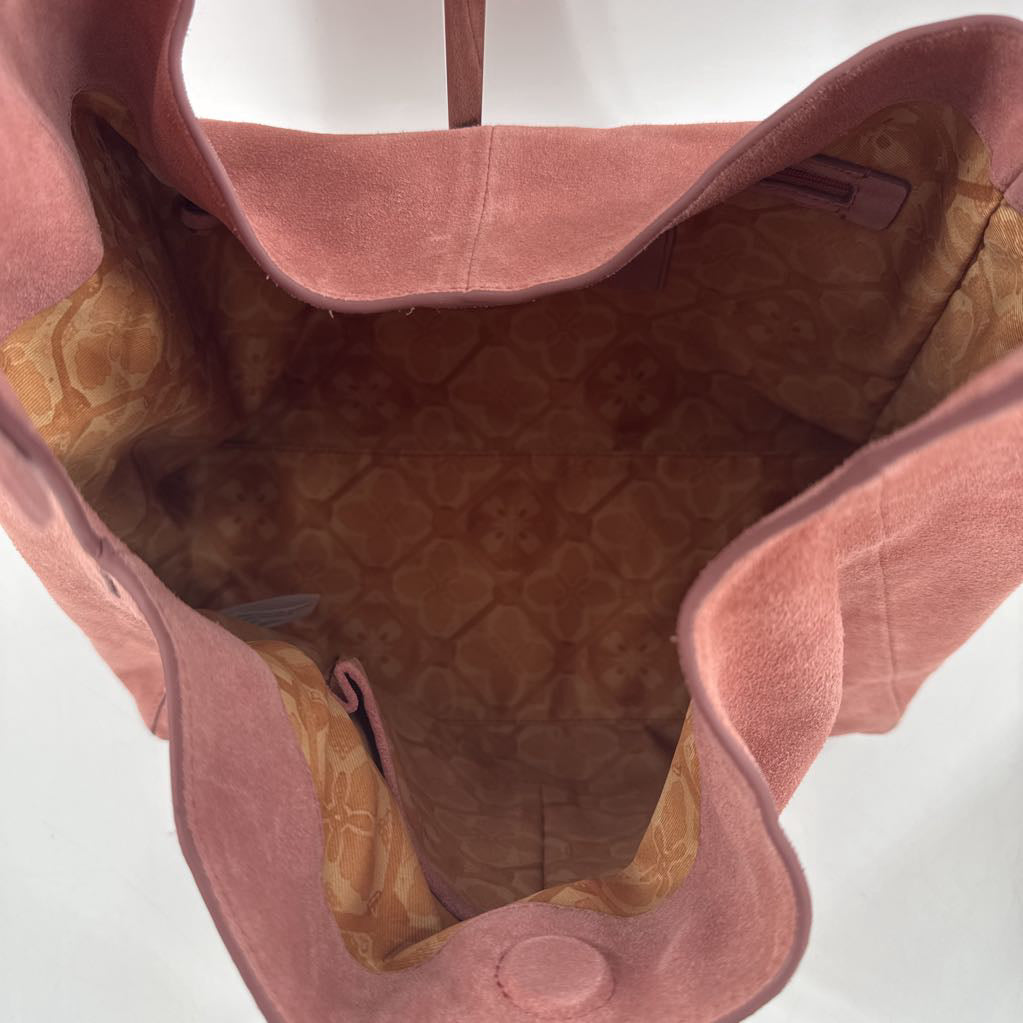 R168 suede hobo shoulder bag