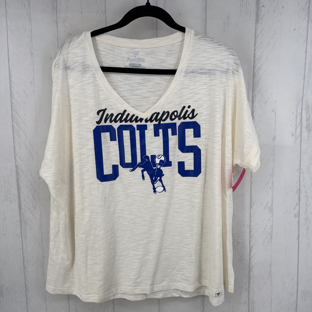2XL v-neck s/s colts tee