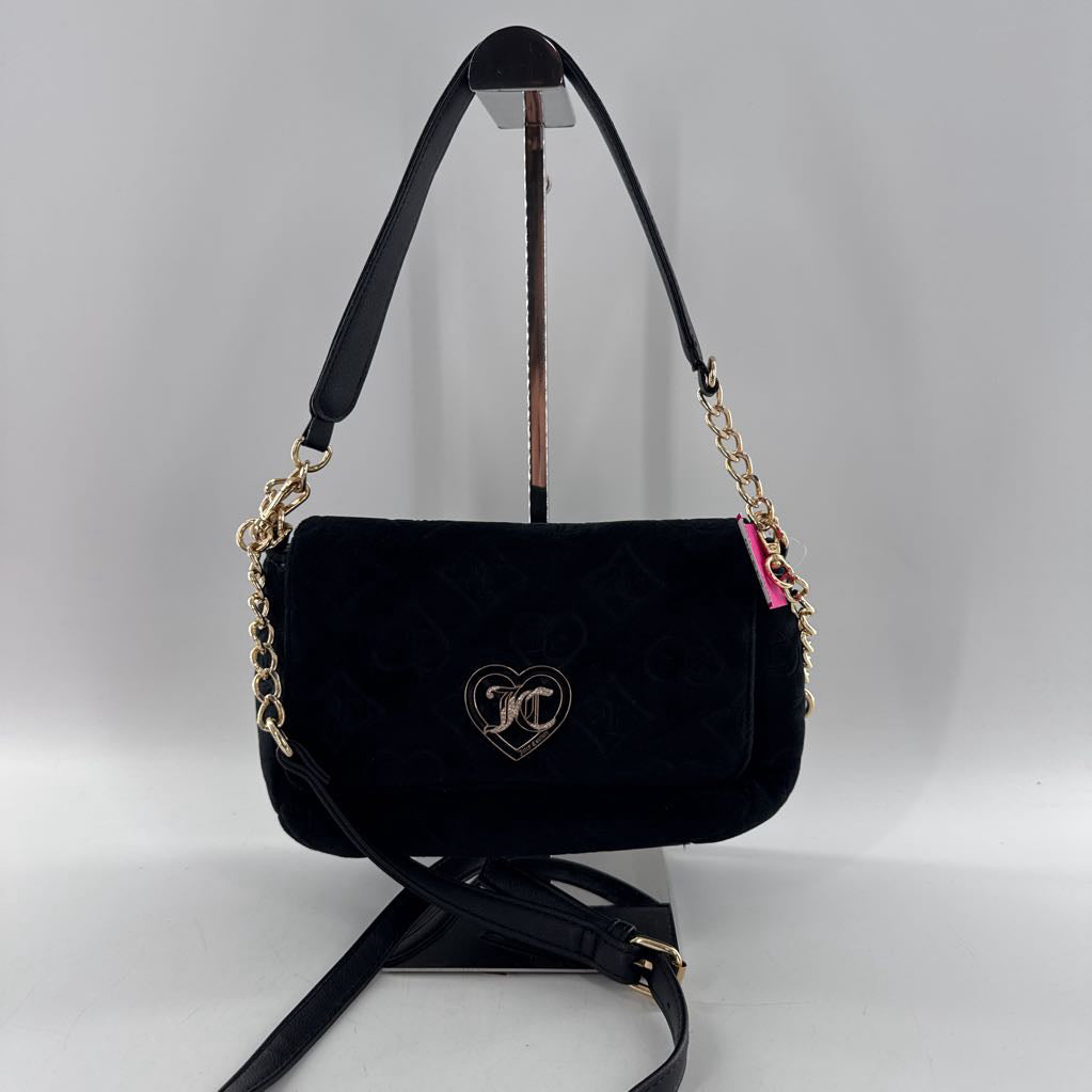 velvet embossed monogram flap crossbody