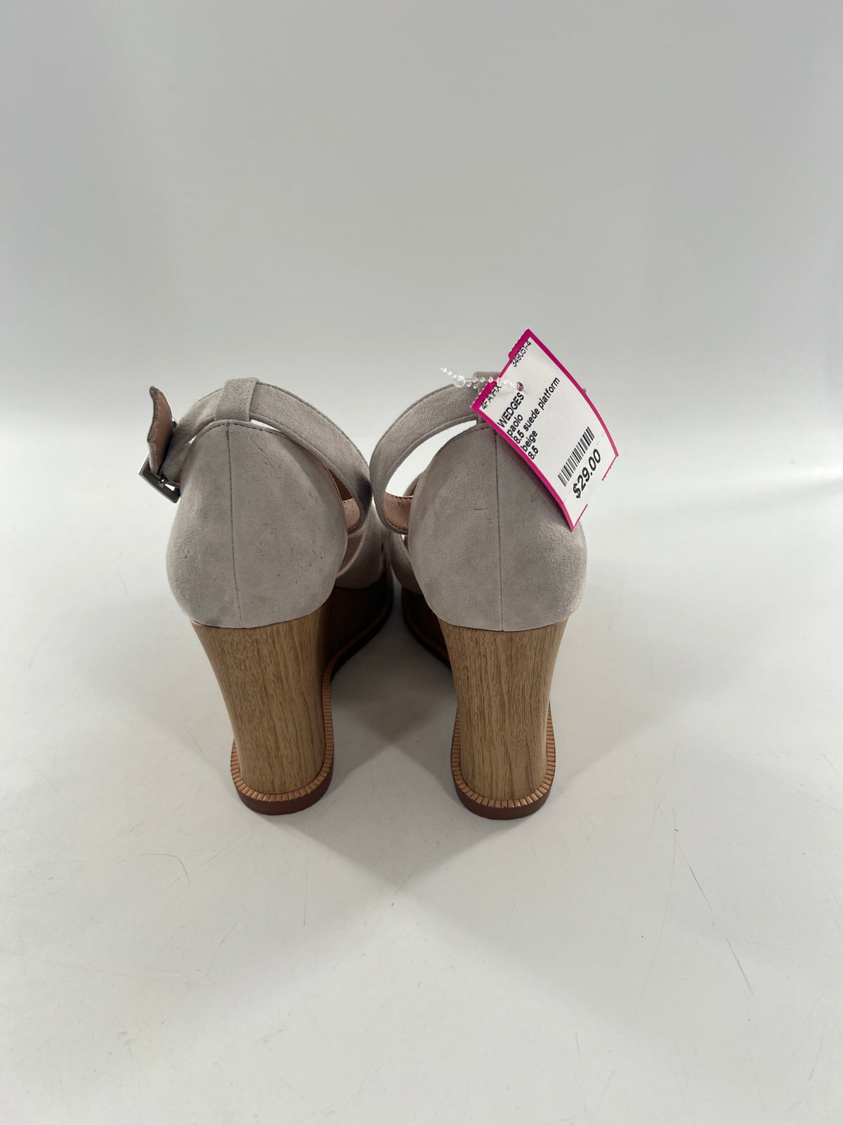 8.5 suede platform wedge sandal