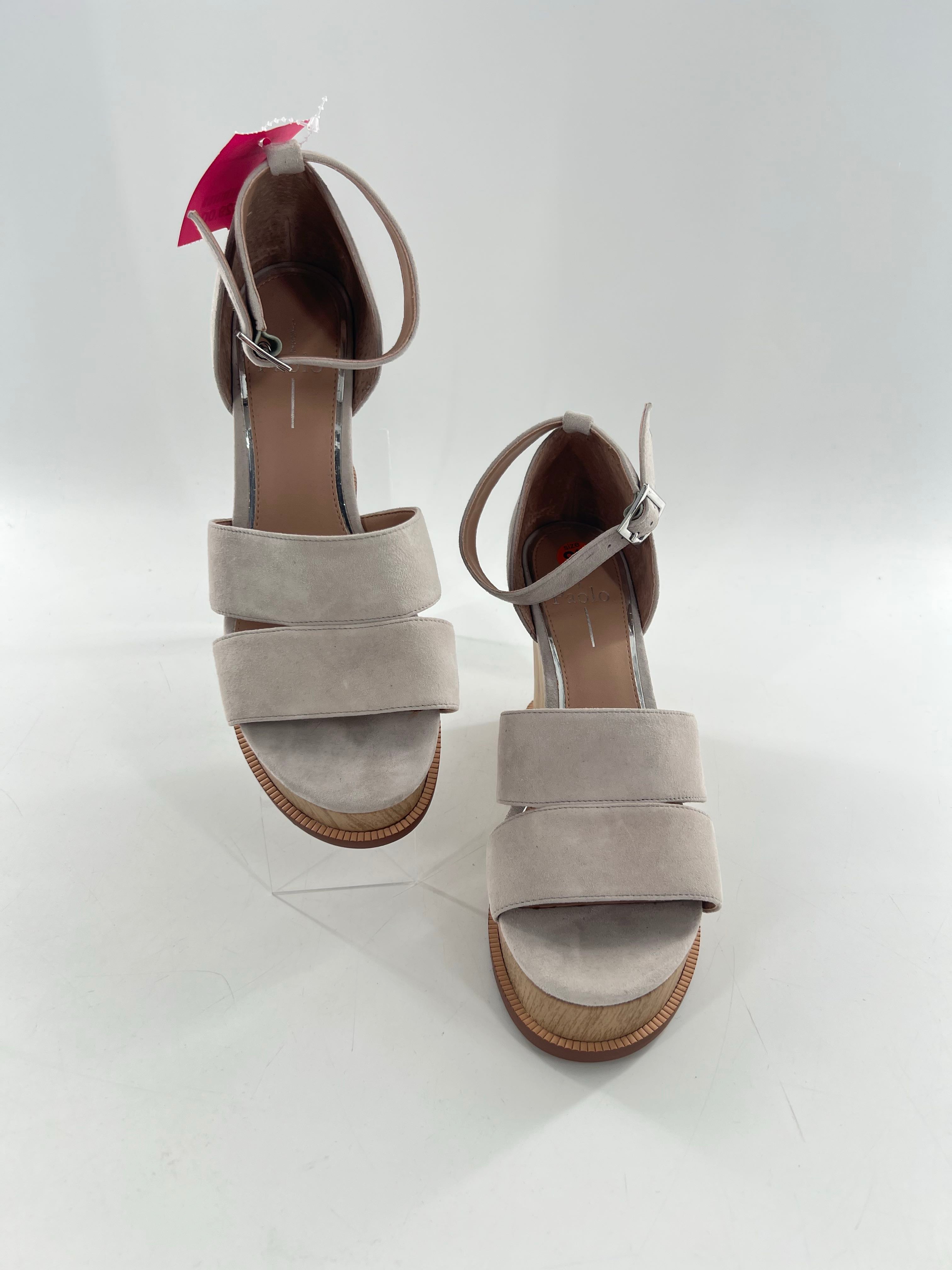 8.5 suede platform wedge sandal