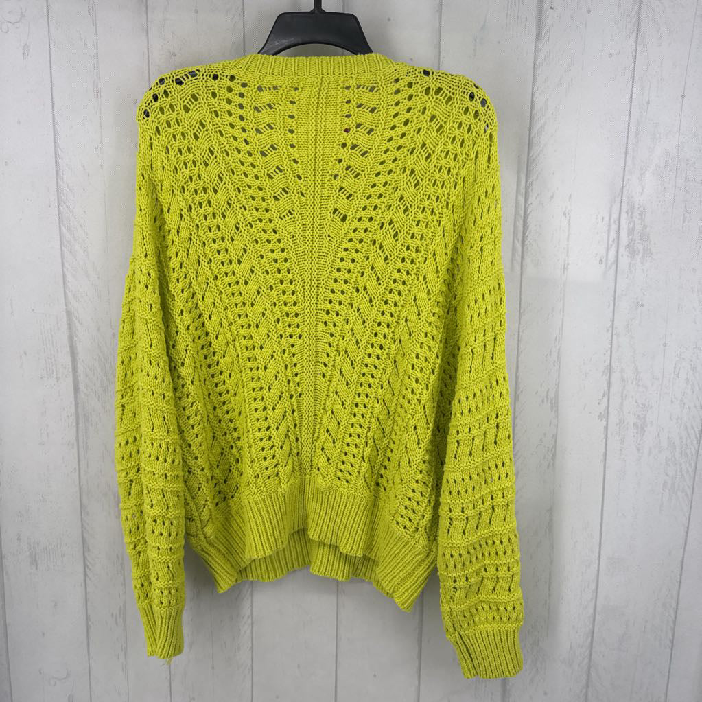 M crochet dolman slv sweater