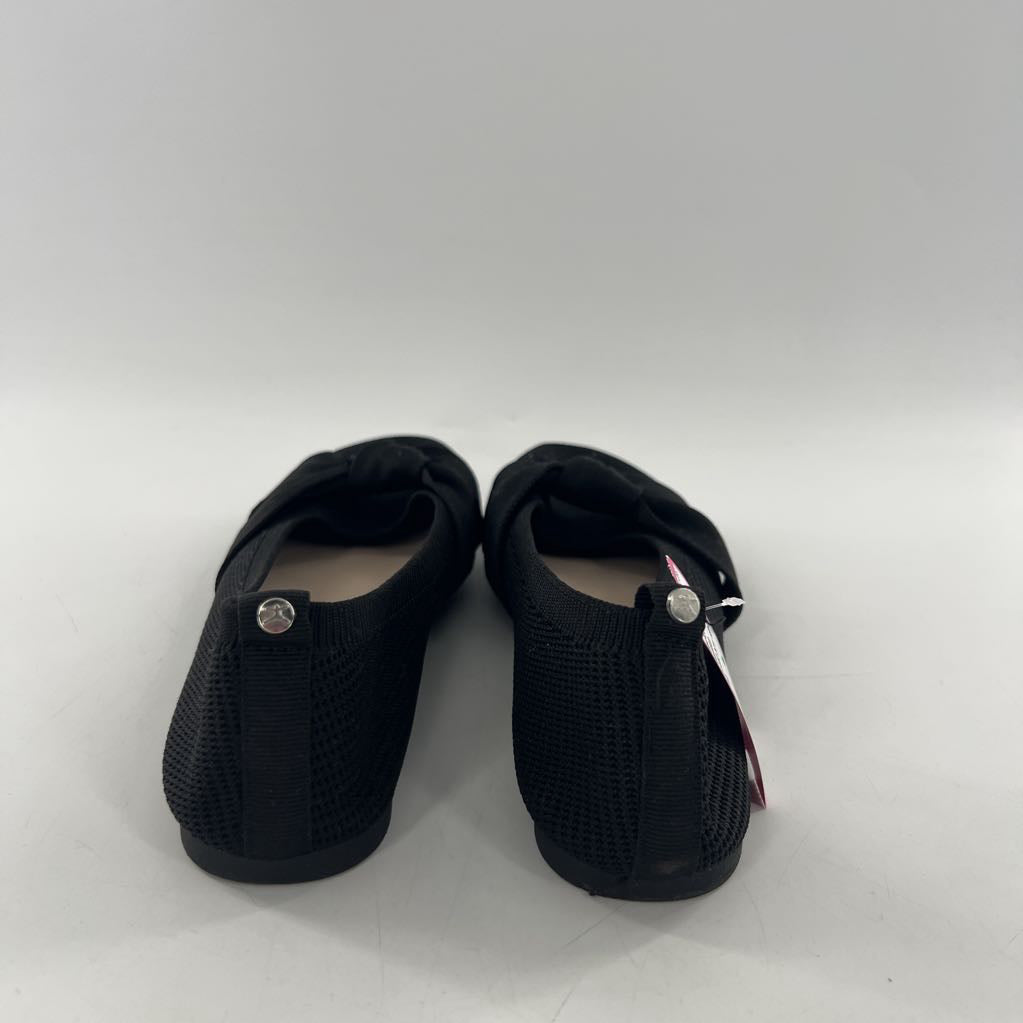 6 knit bow slip-on flats