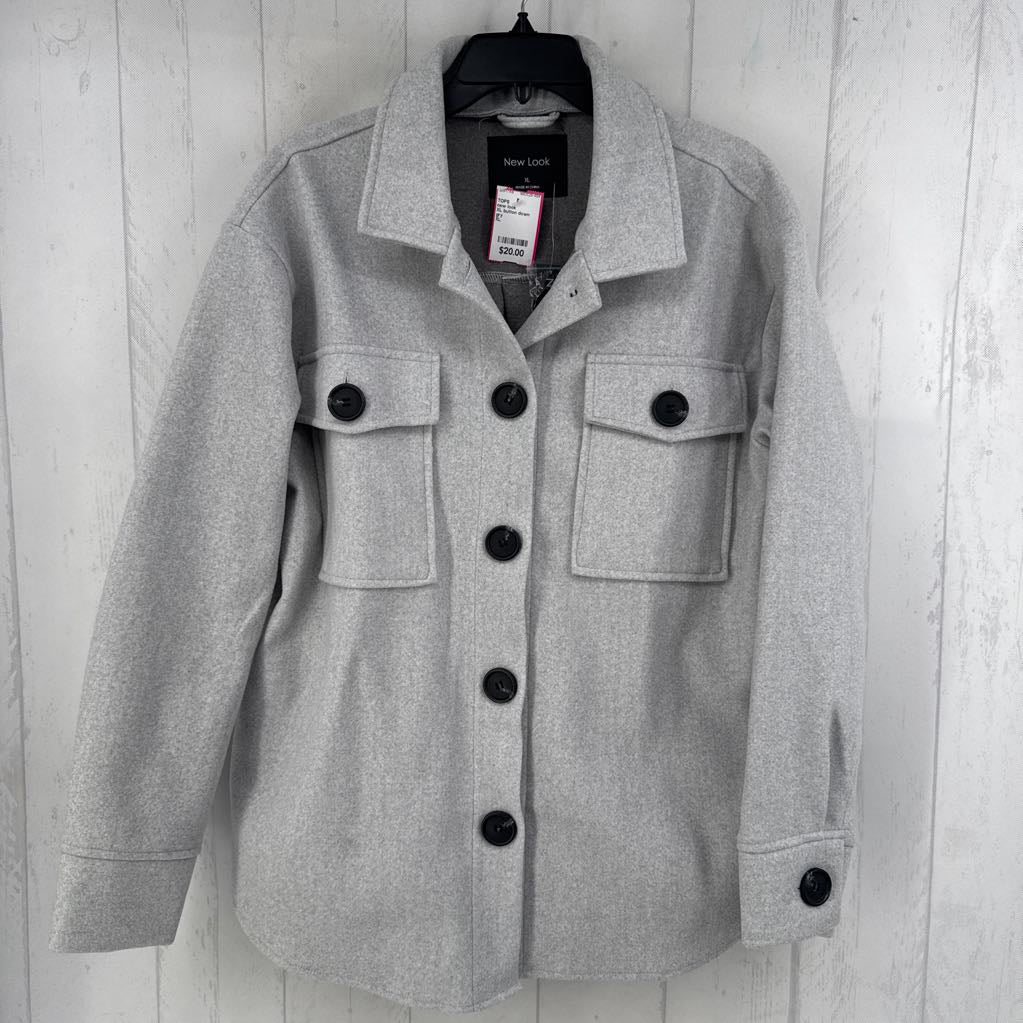 XL button down shacket