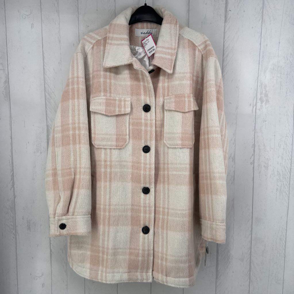 XL plaid coat
