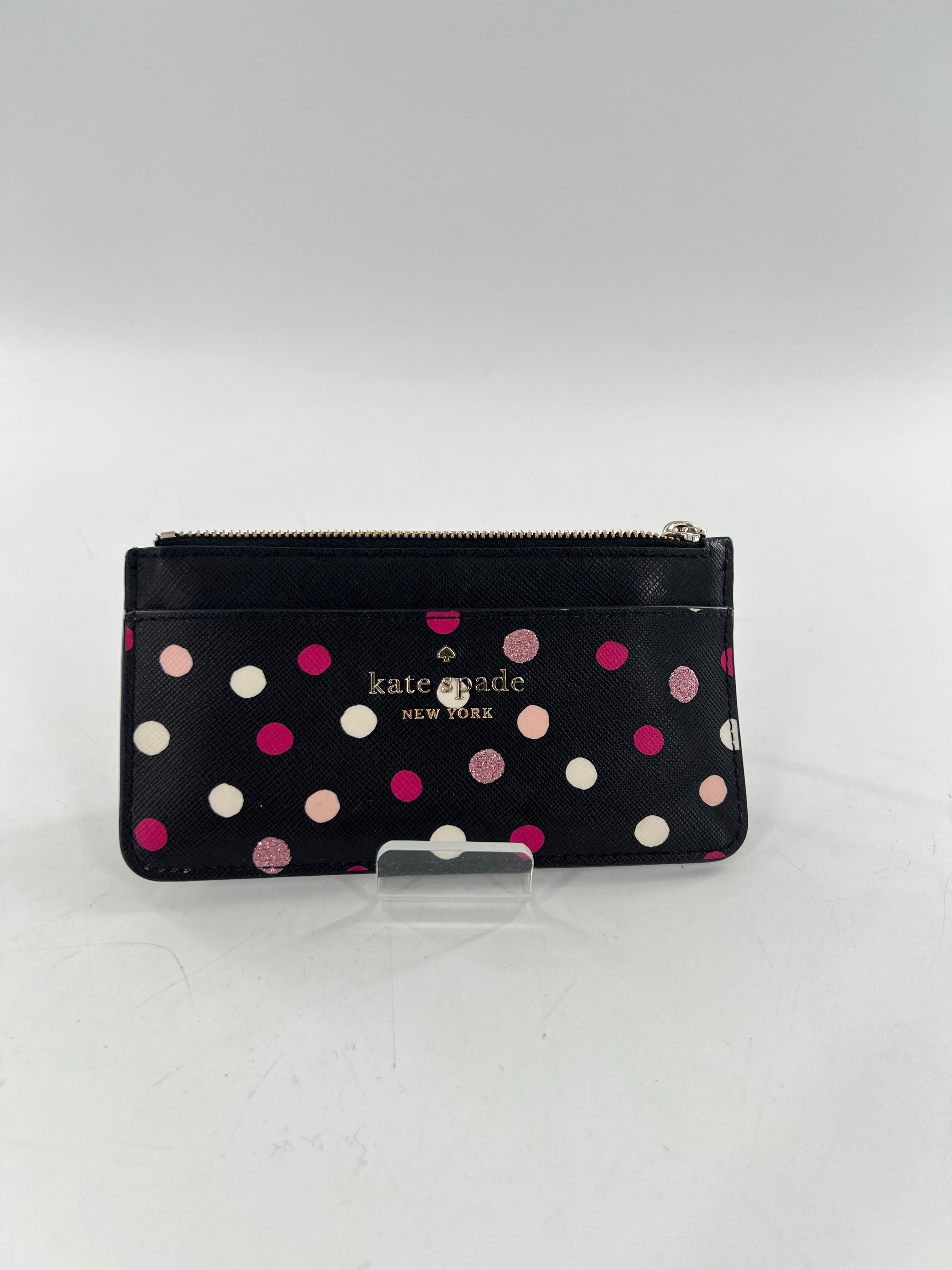 polka dot card holder/wallet