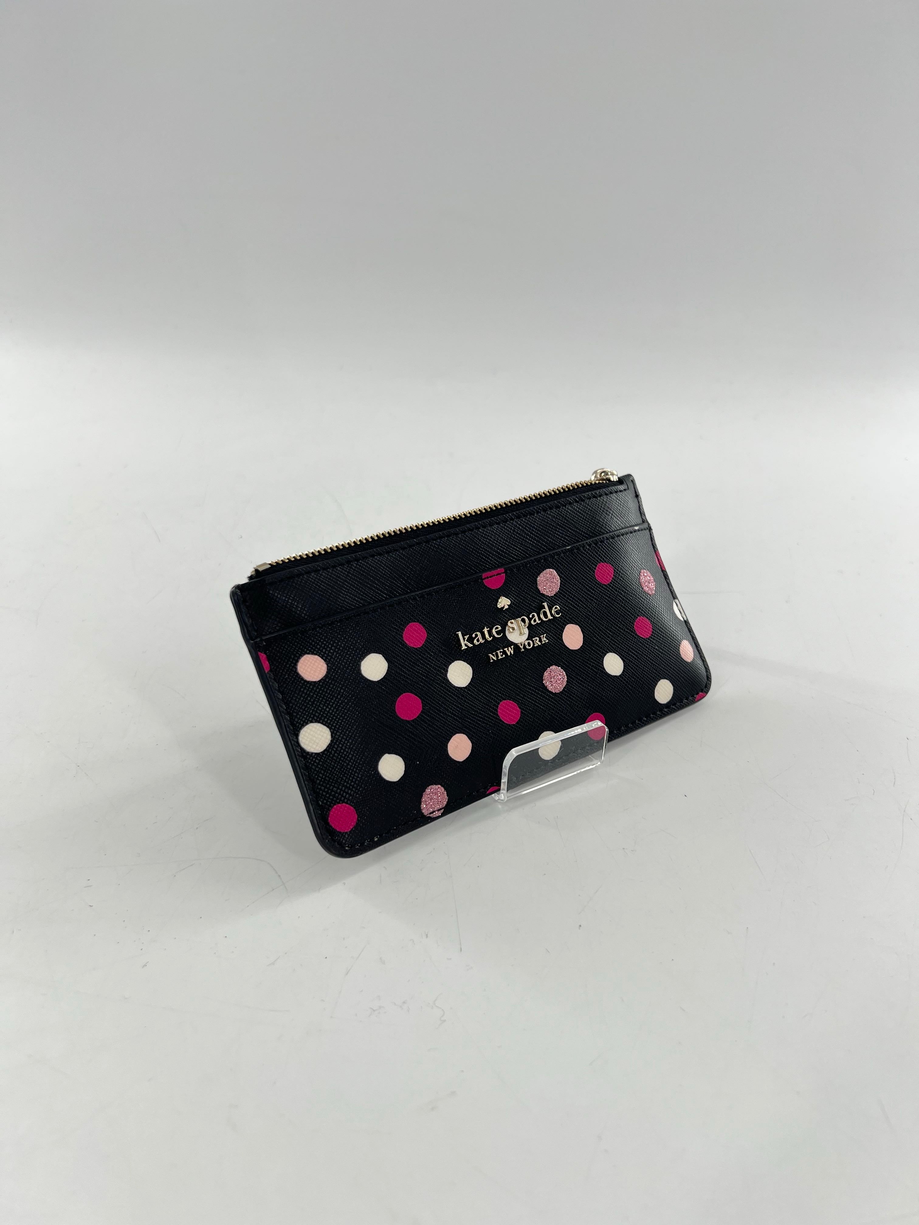 polka dot card holder/wallet