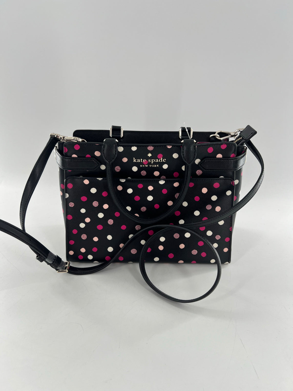 polka dot satchel