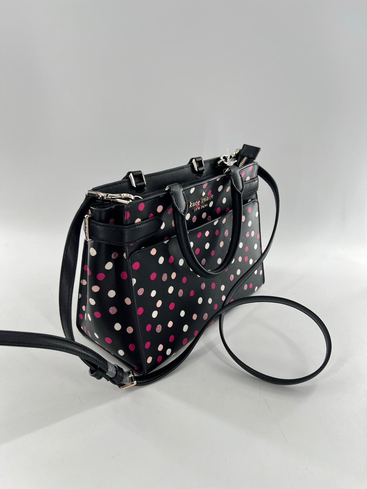 polka dot satchel