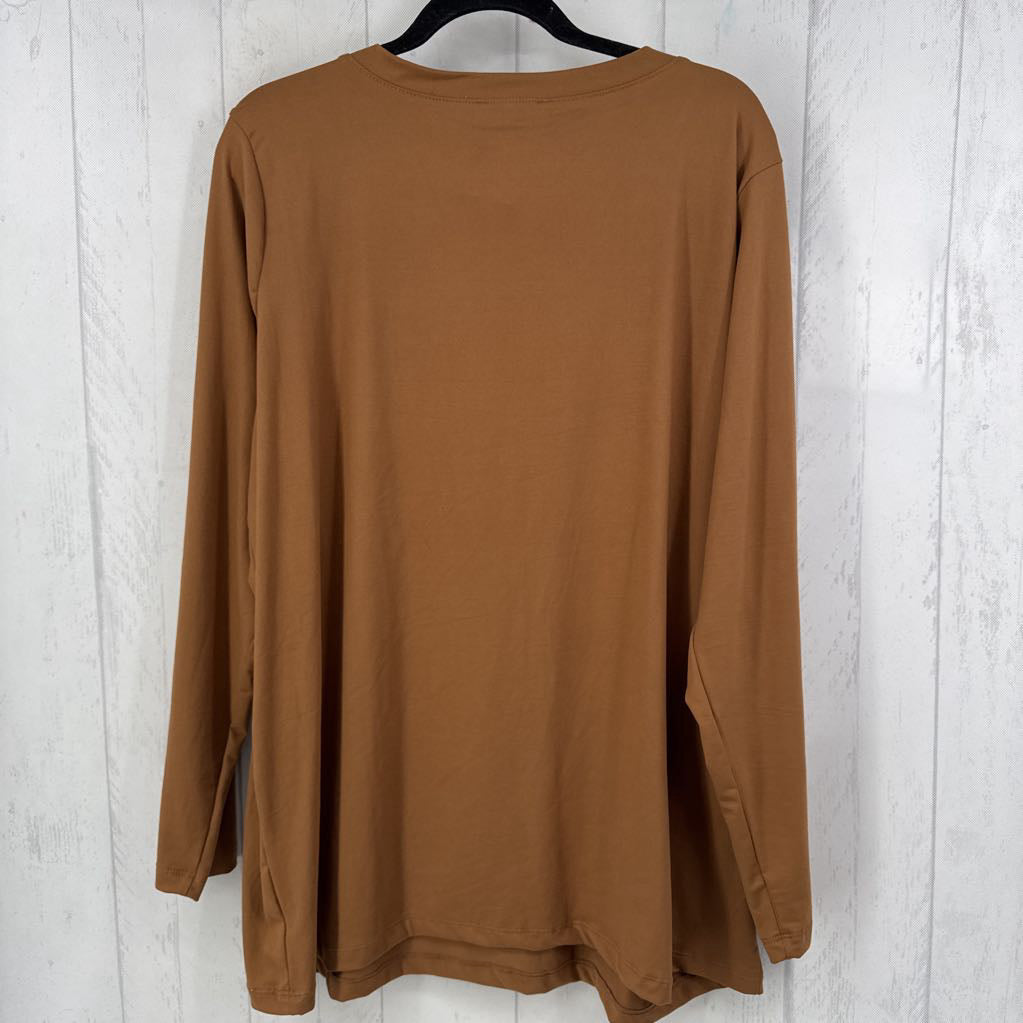 2x v-neck l/s tee