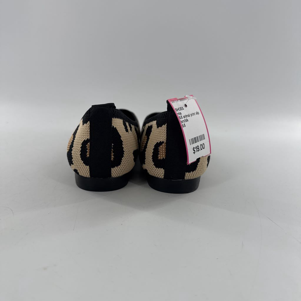 9.5 animal print slip on flats