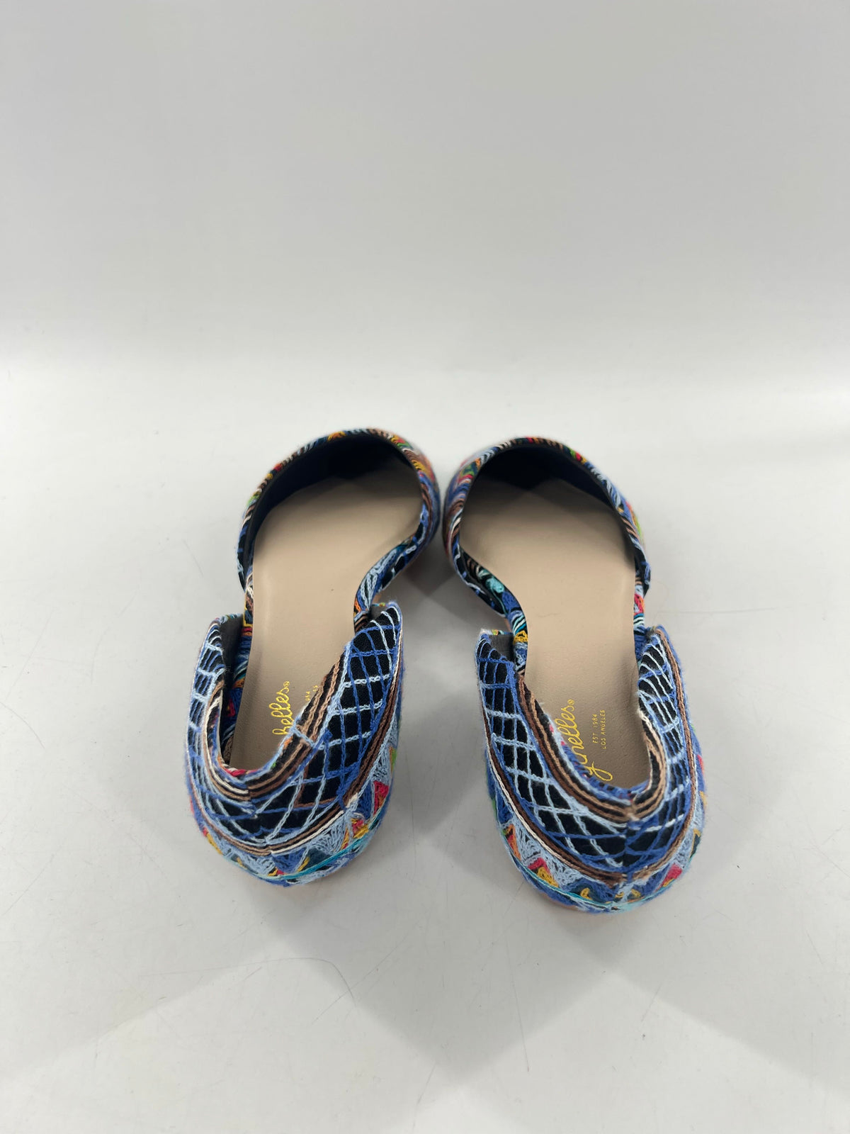 9 embroidered pointed-toe flats