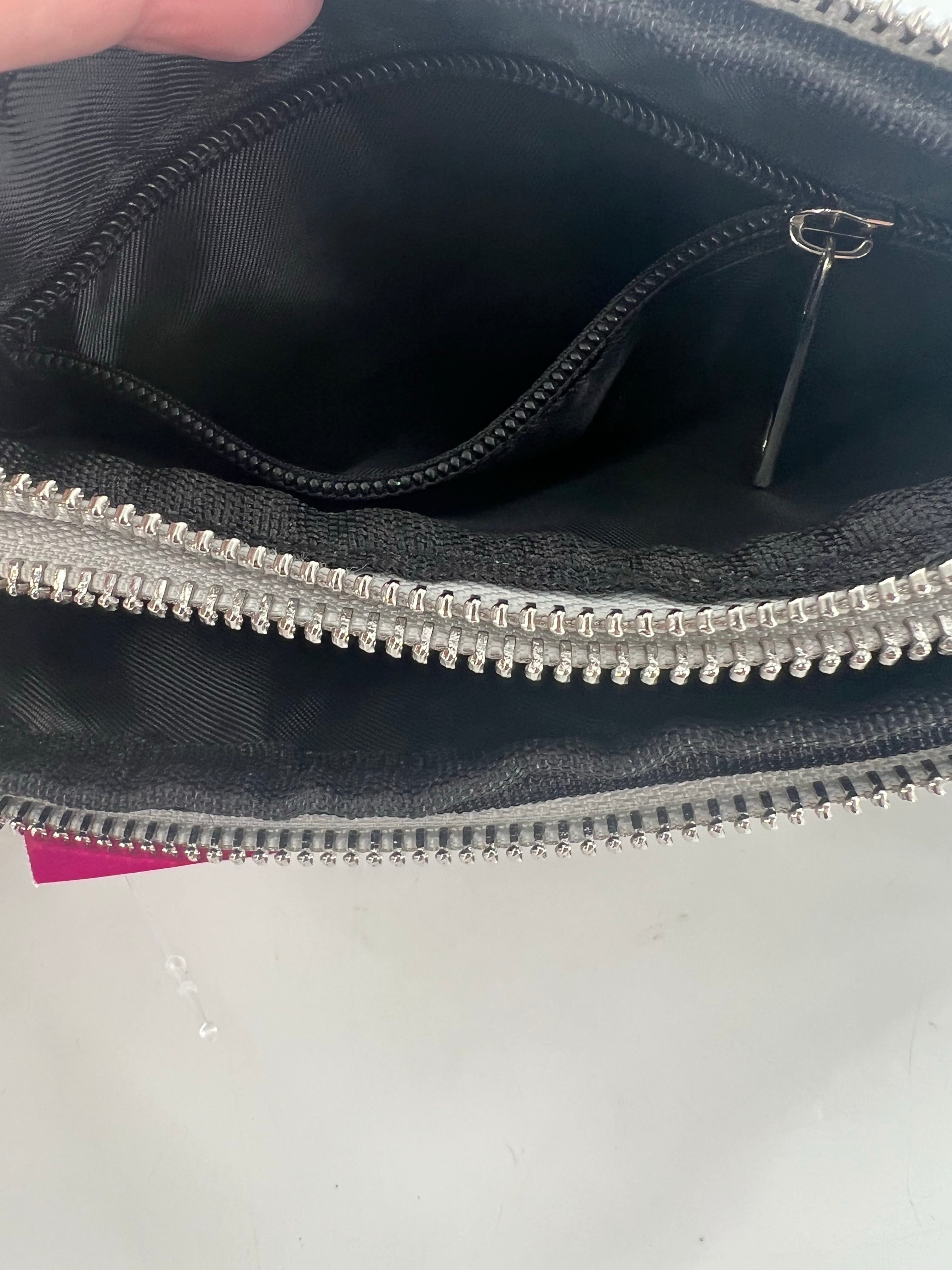 double zip nylon belt bag