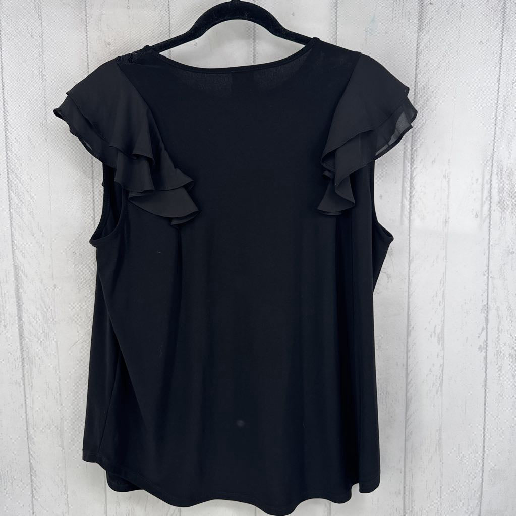 1x tiered ruffle slv lace top