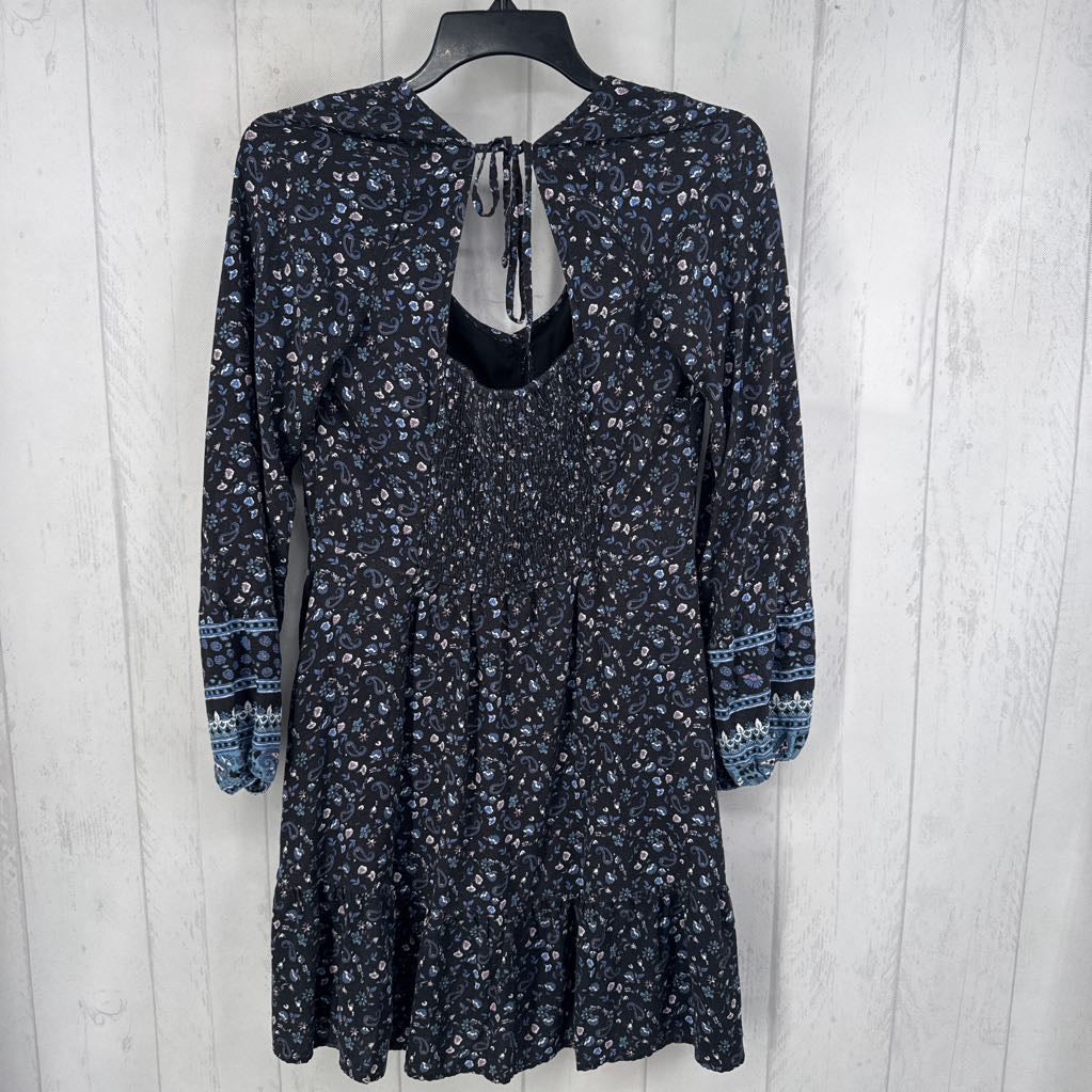 L paisley print l/s dress
