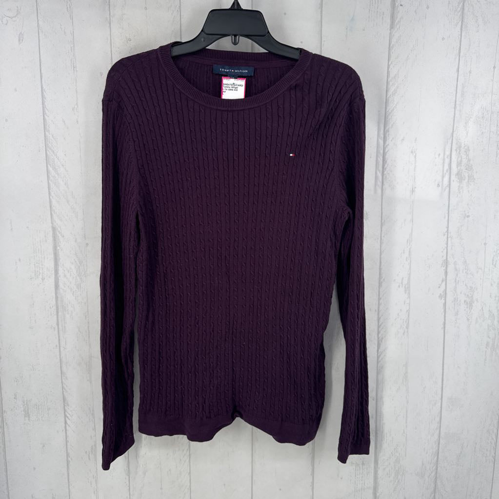 L l/s cable knit sweater