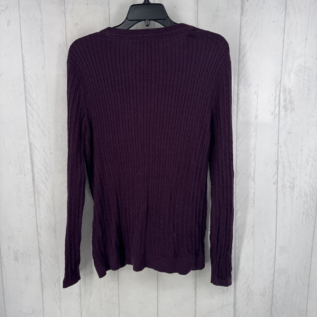 L l/s cable knit sweater