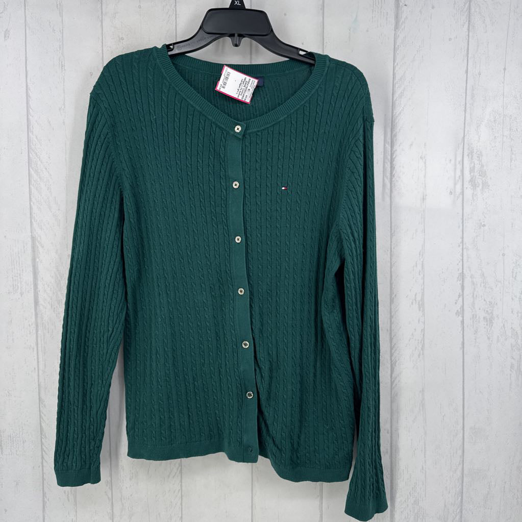 L l/s button cardigan