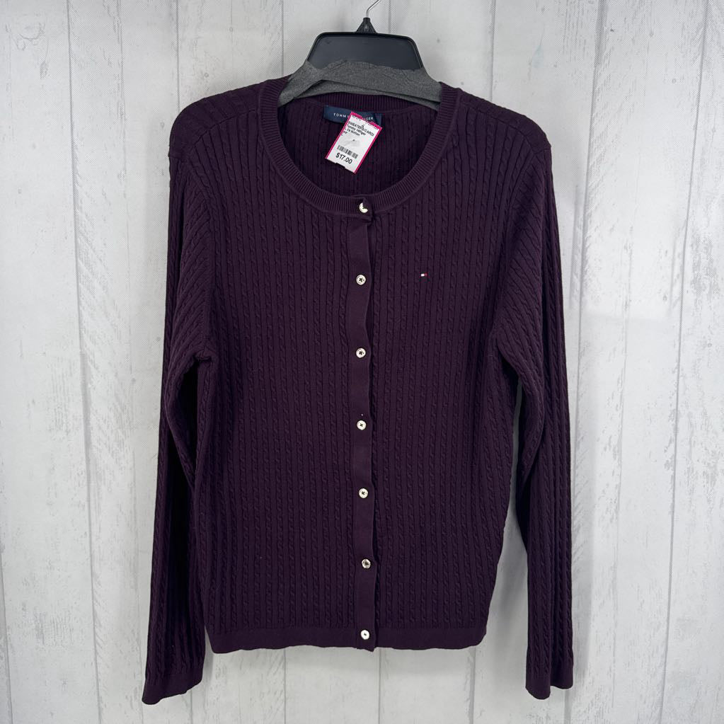L l/s button cardigan
