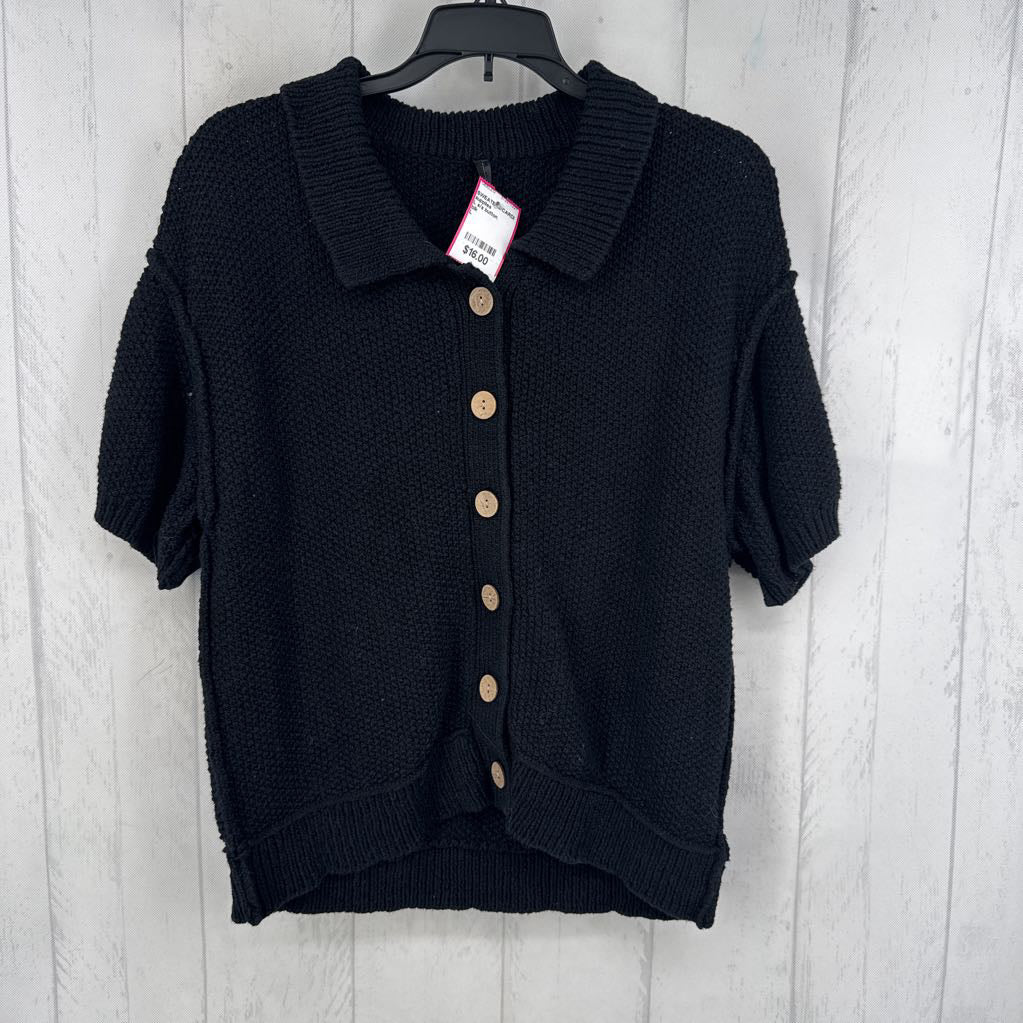 L s/s button cardigan