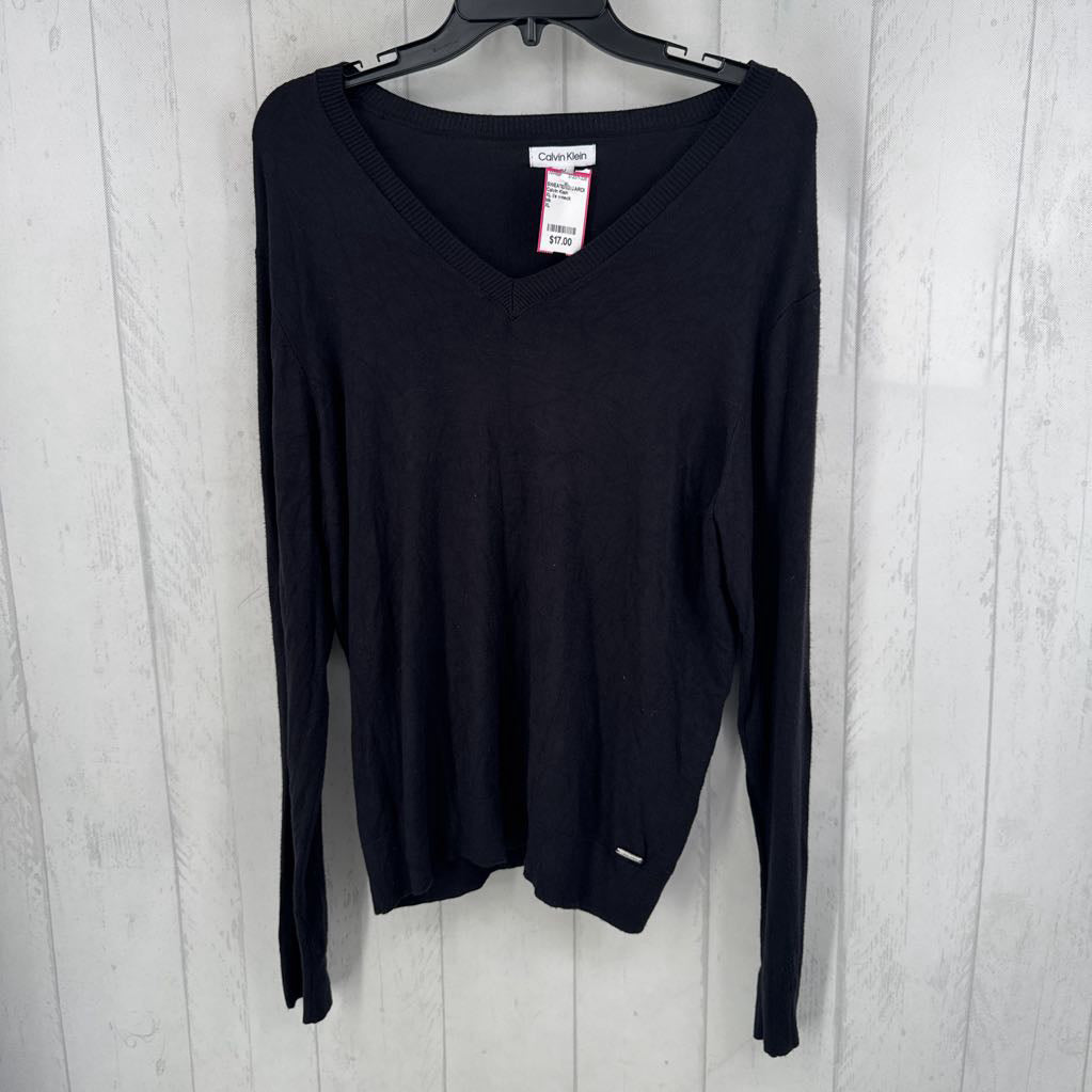 XL l/s v-neck sweater