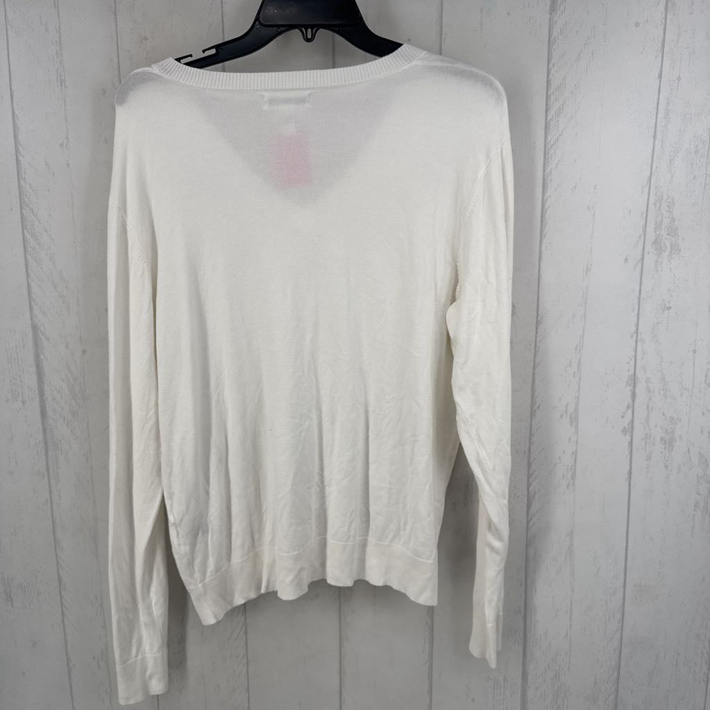 XL l/s v-neck sweater