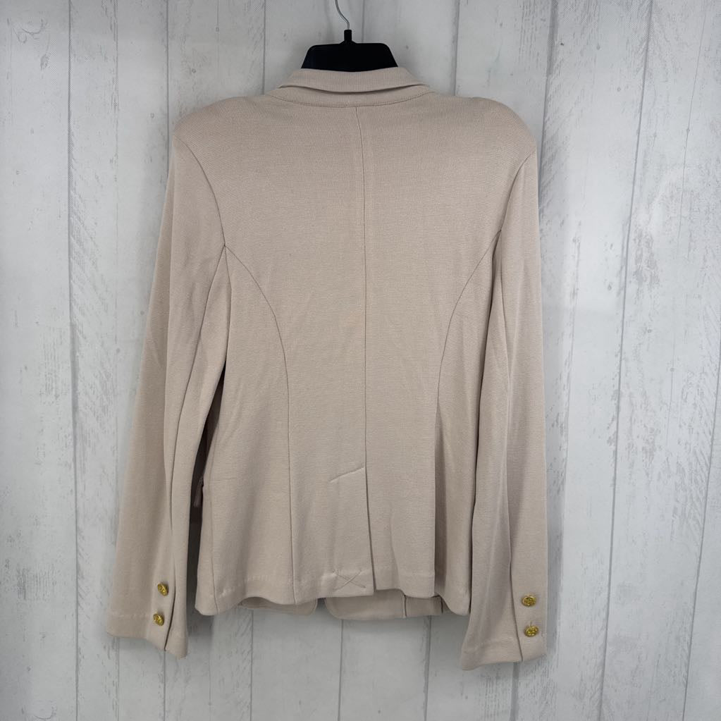 R198 S double breasted knit blazer