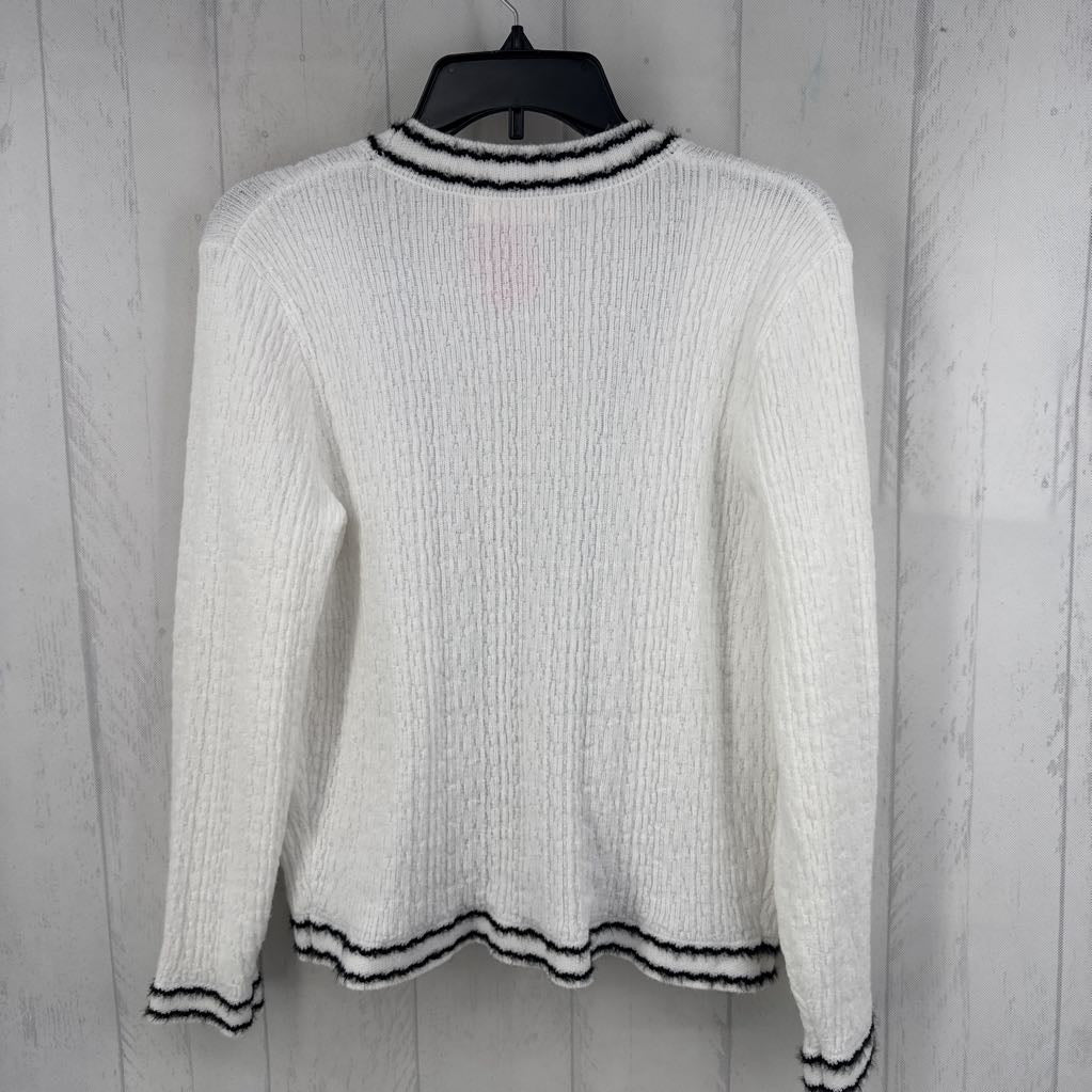 S pearl-syle button cardigan
