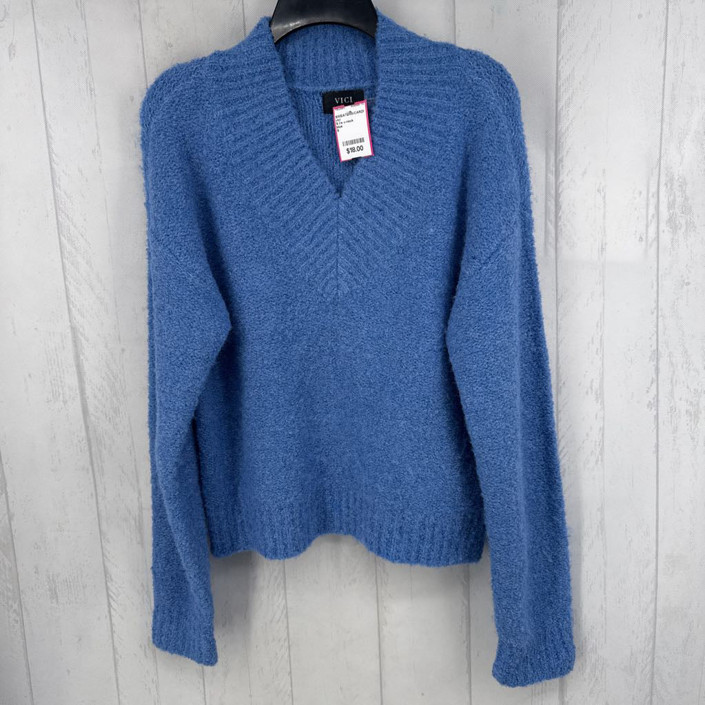S l/s v-neck sweater