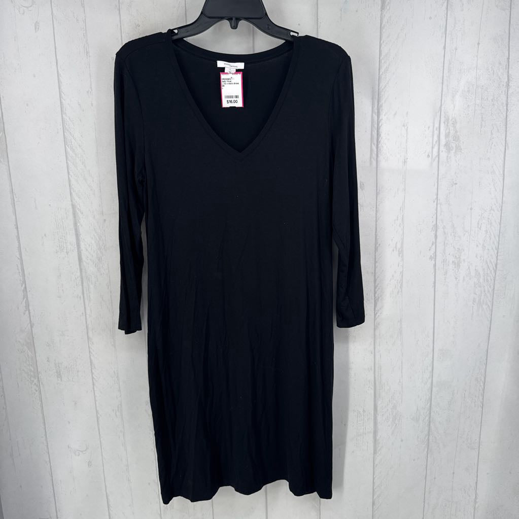 L l/s v-neck dress