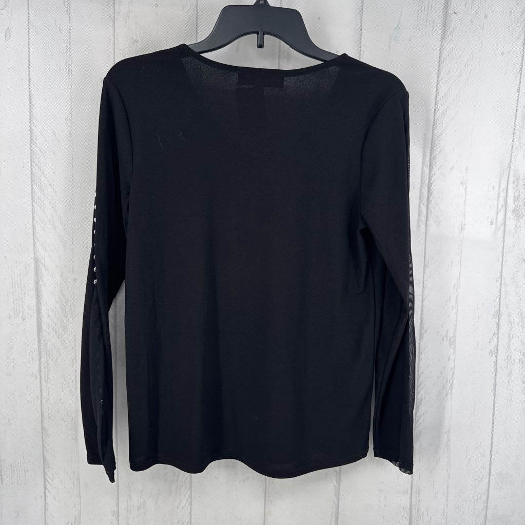 S/P l/s studded v-neck top