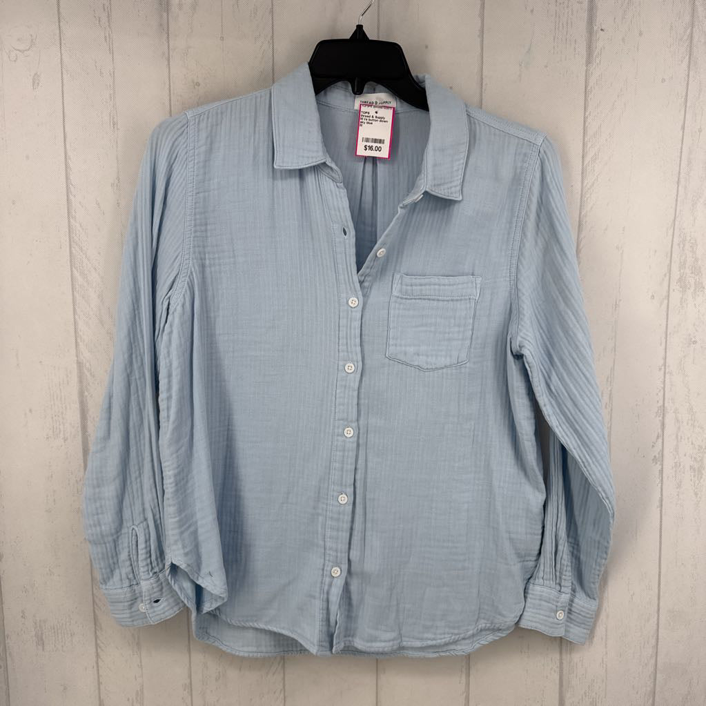 M l/s button down shirt