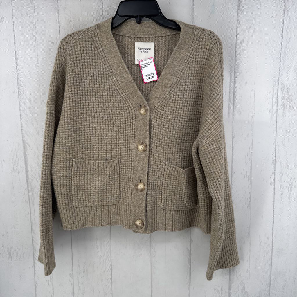S l/s button cardigan