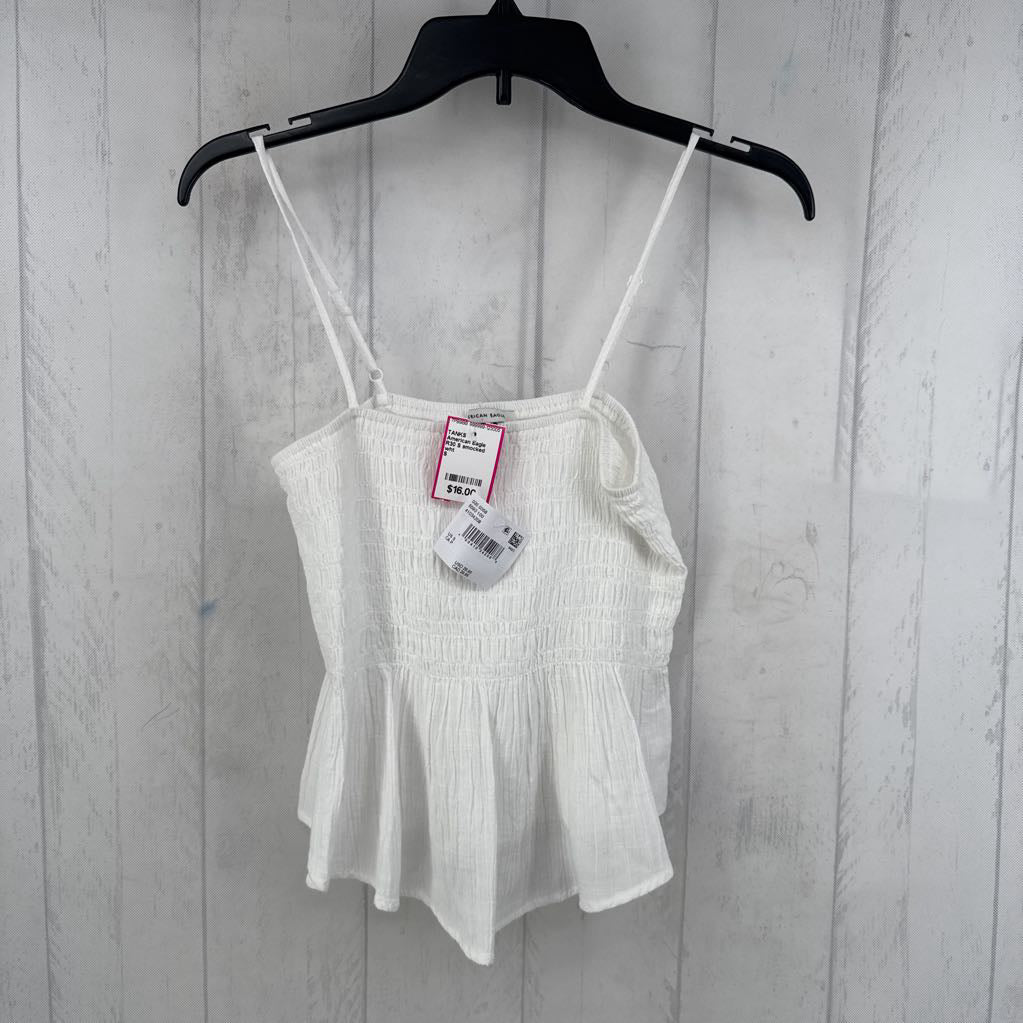 R30 S smocked peplum tank
