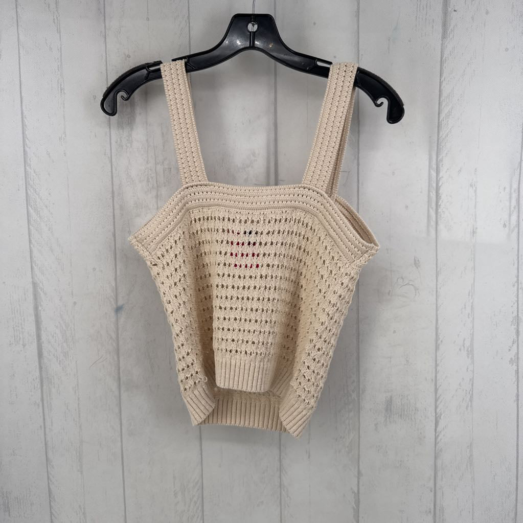 XS crochet knit sweater tank
