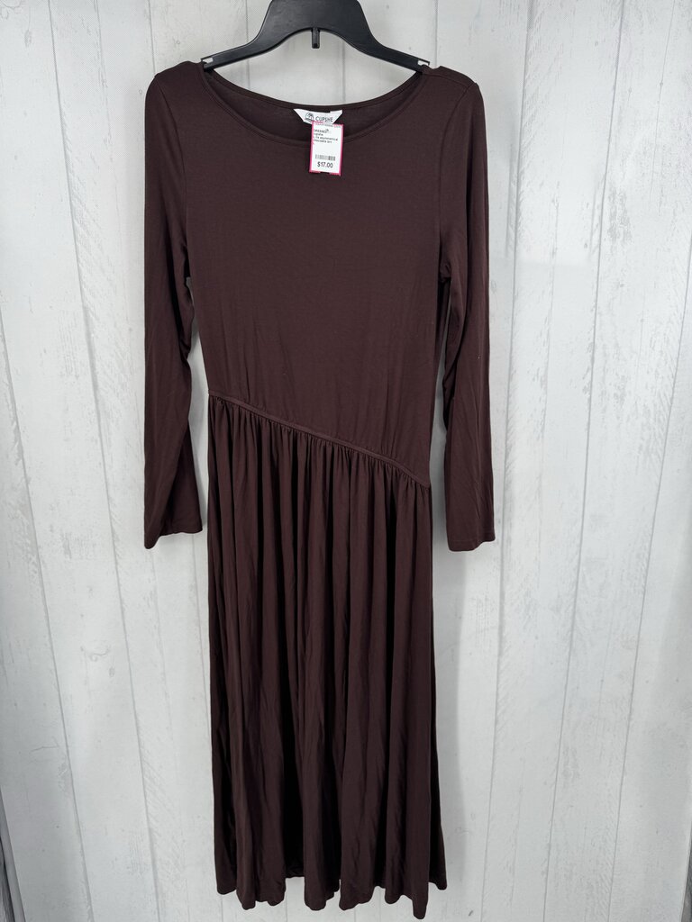 L l/s asymmetrical maxi dress