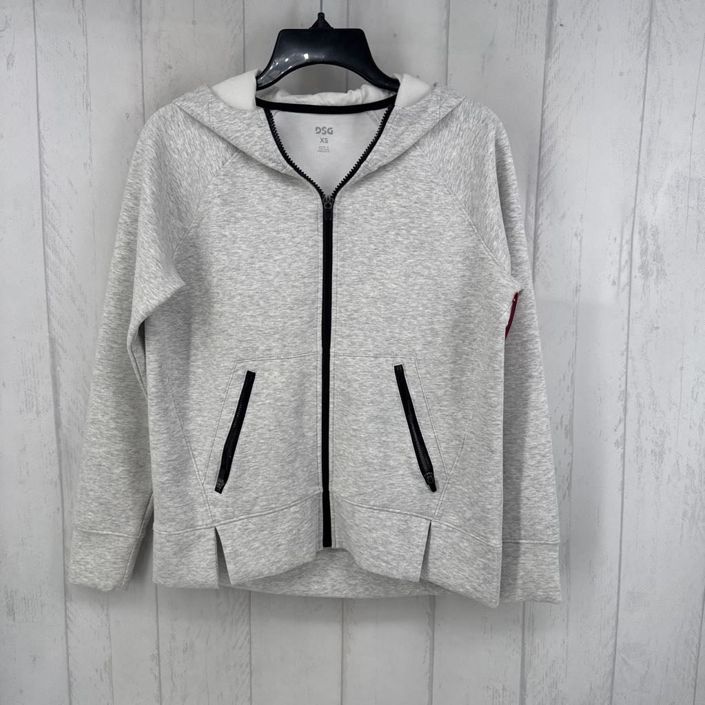 XS l/s zip jacket w/ hood