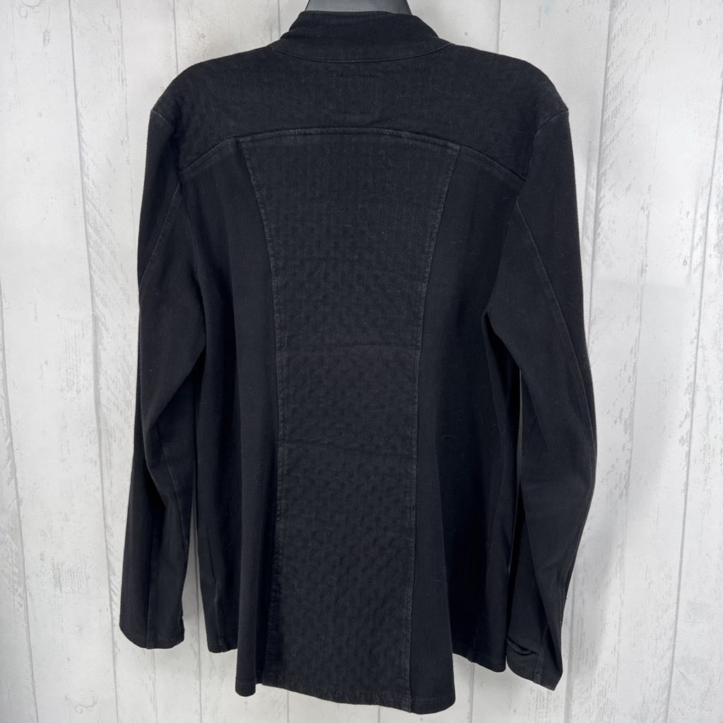 L l/s quilted zip jacket