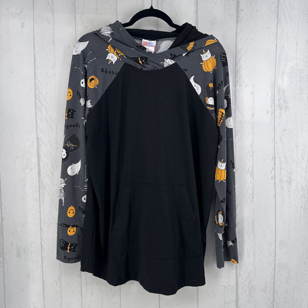 XL halloween playful print slv tunic