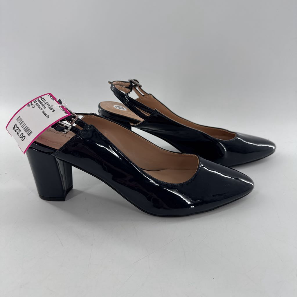 10 patent double ankle strap pumps