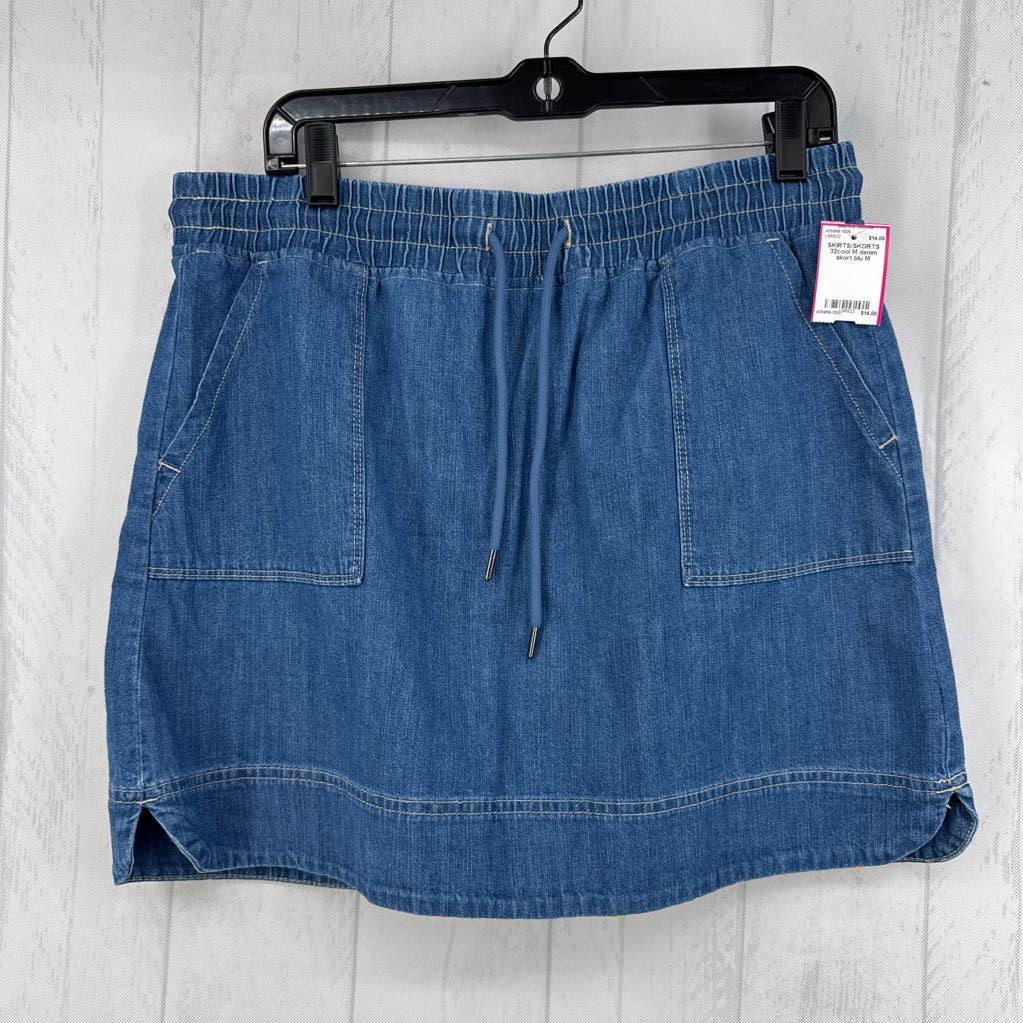 M denim skort