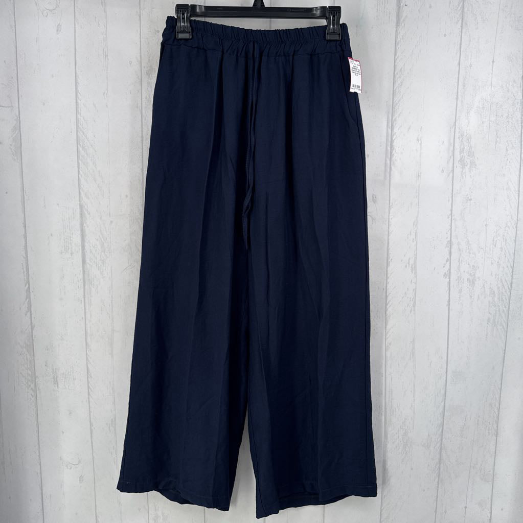 S pull-on wide leg crop pant