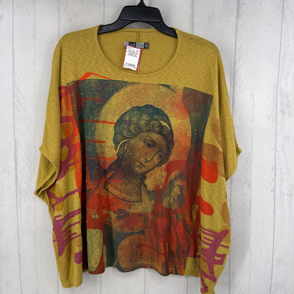 O/S graphic drop shoulder tee