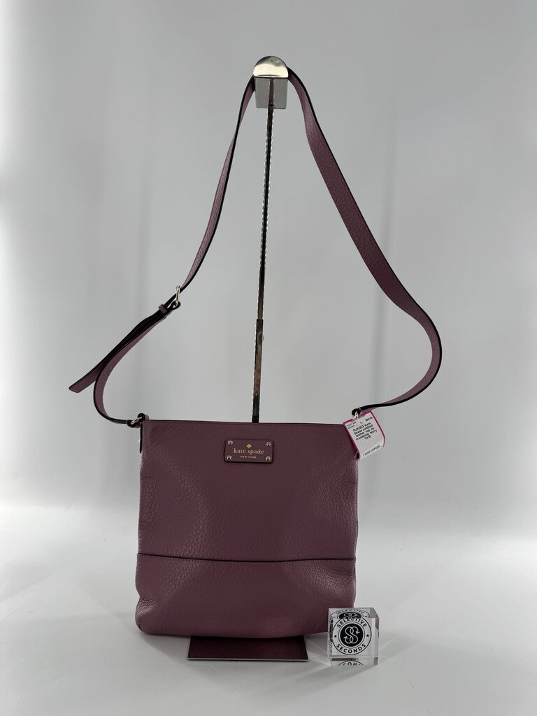 pebbled leather top zip crossbody
