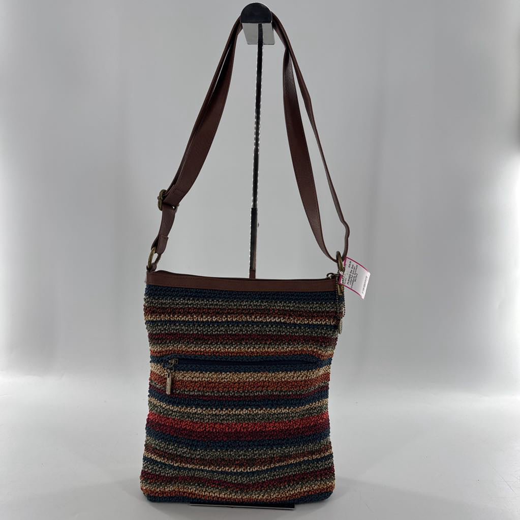 colorful woven crossbody