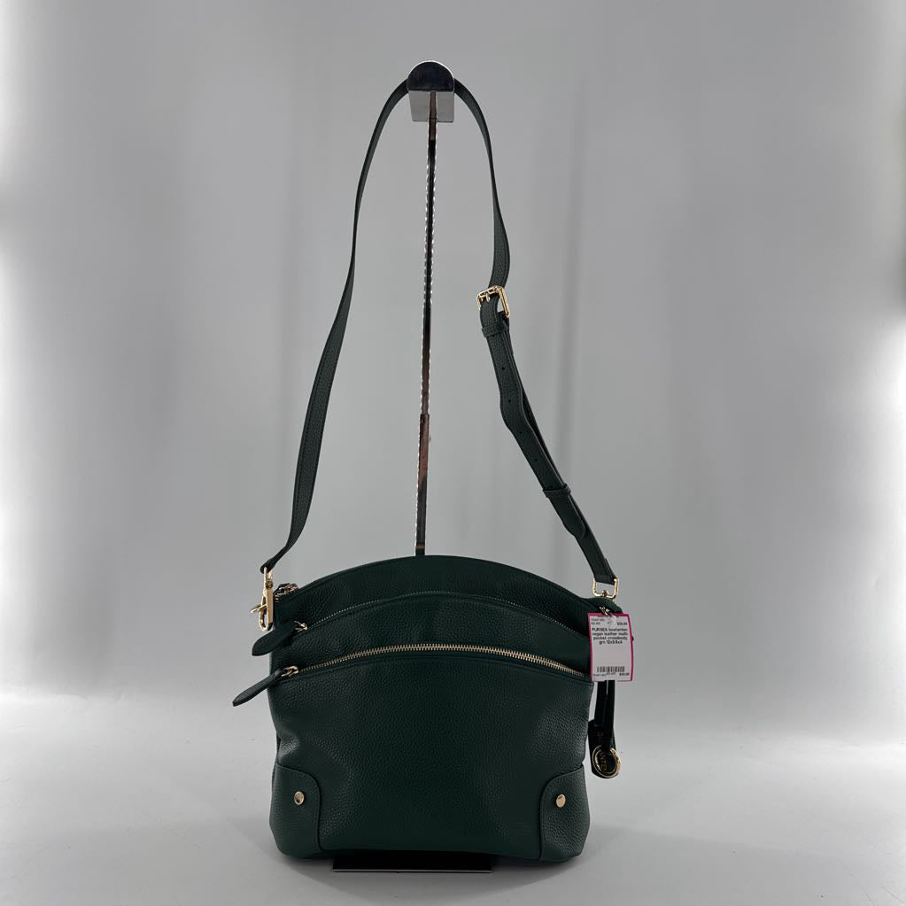 vegan leather multi-pocket crossbody