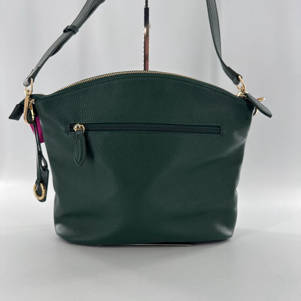 vegan leather multi-pocket crossbody