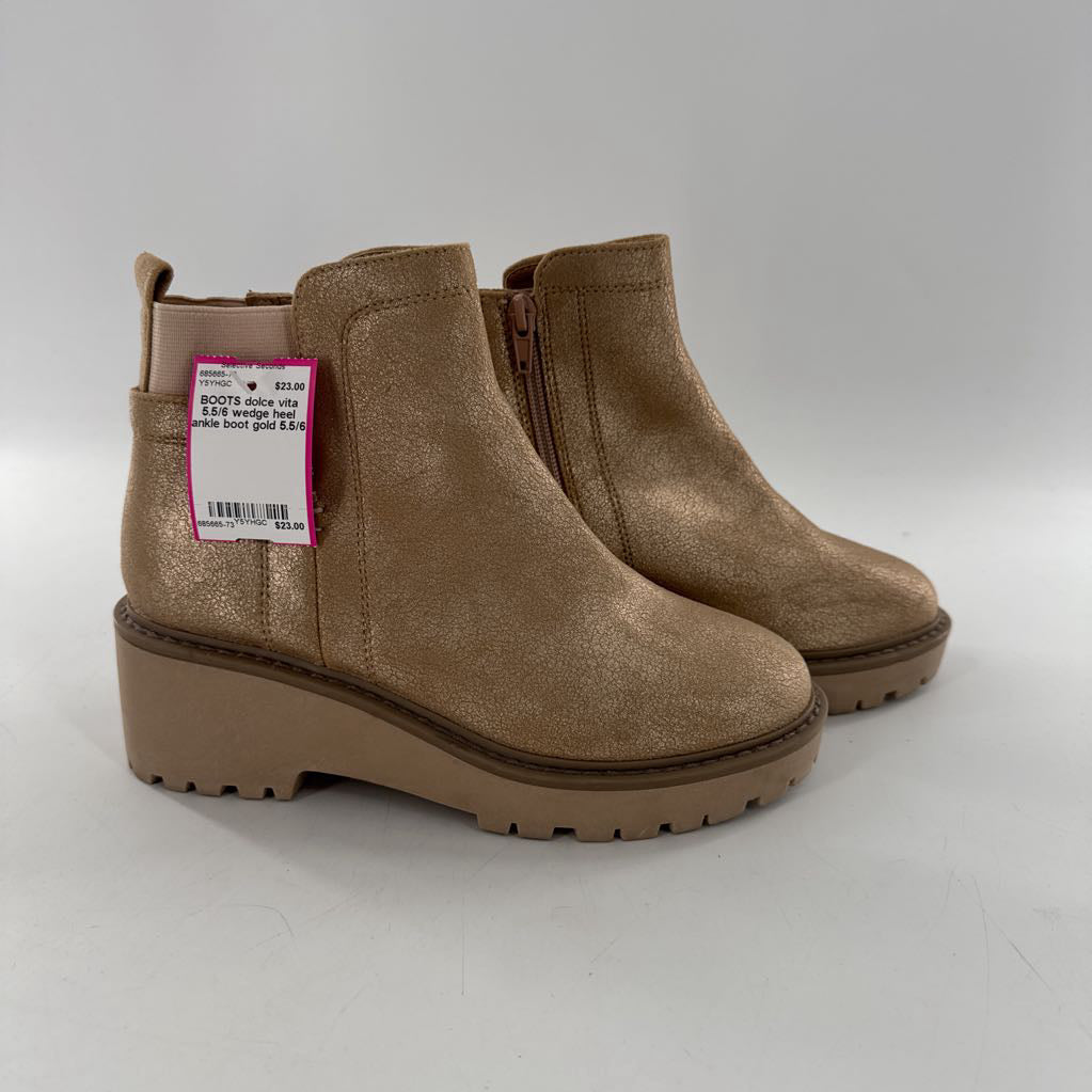 5.5/6 wedge heel ankle boot