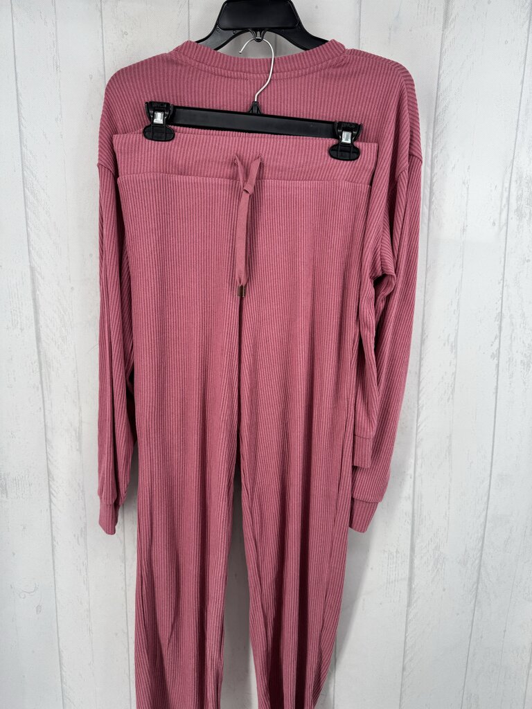S 2pc ribbed pant set