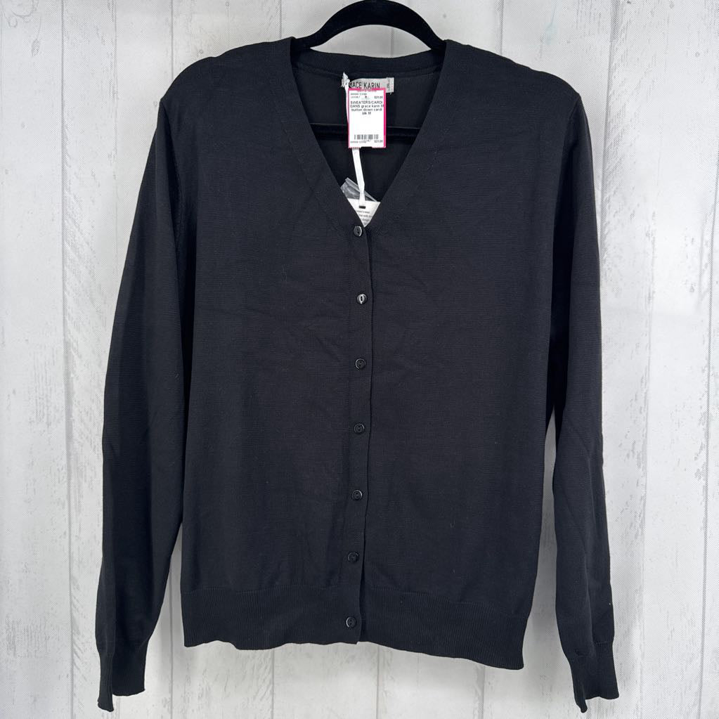 M button down cardi